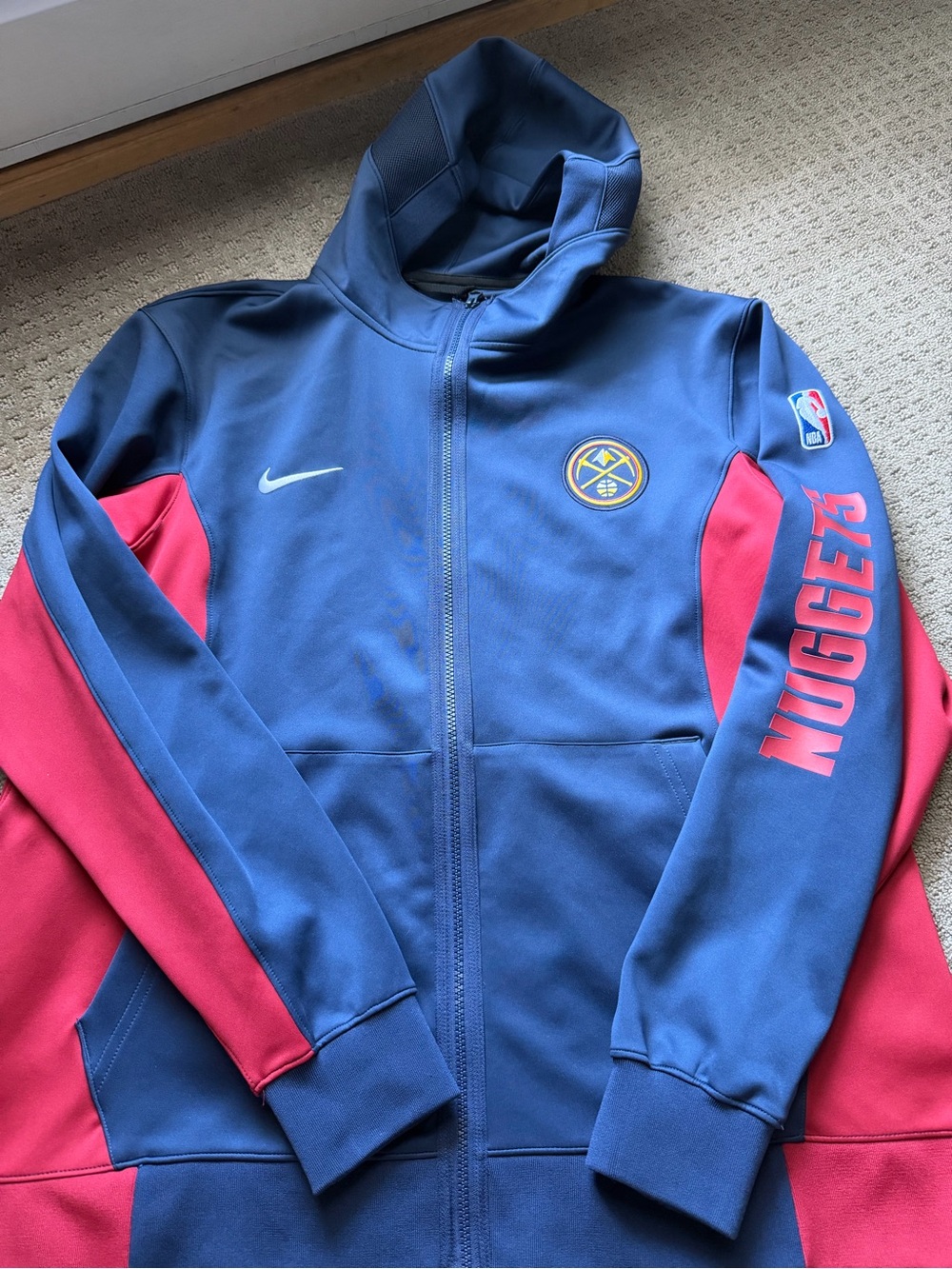 Nike Denver Nuggets Zip-Up Hoodie XL